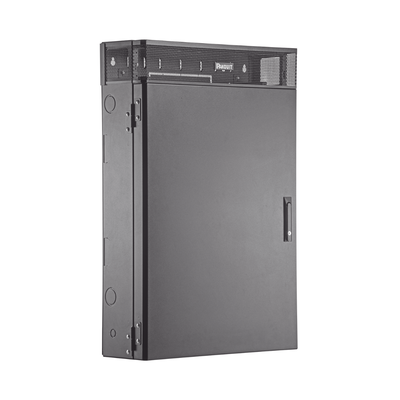 [WME3BL] Gabinete de Montaje en Pared TrueEdge™, Con 3 UR para Equipo Activo y 3 UR para Paneles de Parcheo, Fabricado en Acero, Color Negro