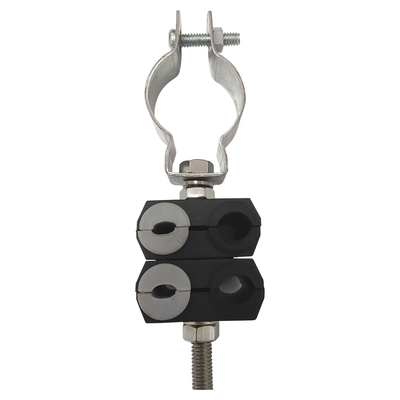 [KITST68MCLICK2] KIT de Dos Sujetadores de plastico para cuatro cables de 6 a 8 mm con todo y hardware de instalación en tubos de 1 1/4 in