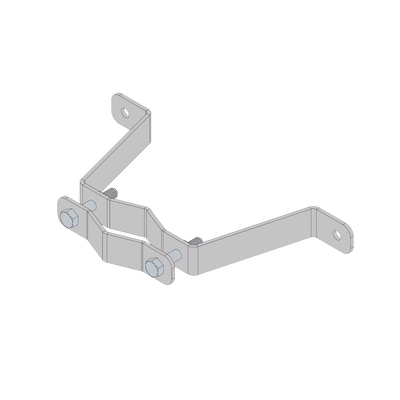 [SMRP-HL1] Herraje de Pared Liviano (1 pza) para Sujeción de Mástil  1" a 1-3/4".