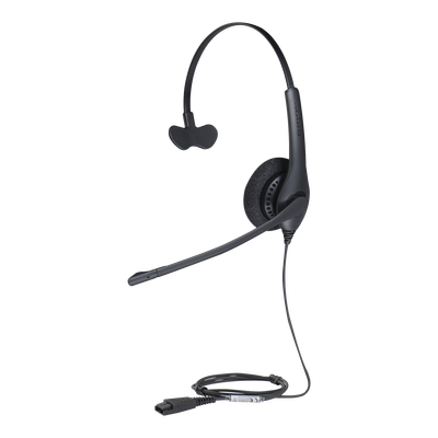 Jabra Biz 1500 Mono, auricular profesional con cancelación de ruido, ligero y cómodo ideal para contact center con conexión QD (1513-0157)