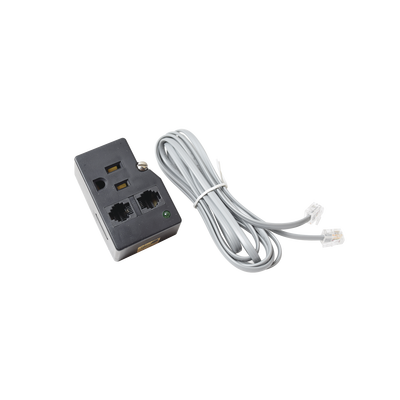 Protector Plug 120 V / 15 A / 40,000 A / Telco RJ11 / LED Diagnóstico y Tornillo Fijación