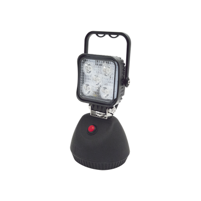 Lámpara de trabajo de mano, con batería recargable y montaje magnético, IP67