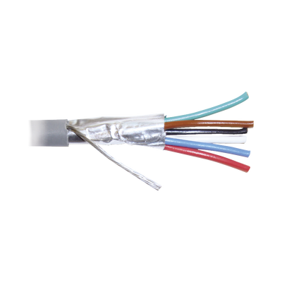 [WZ12] Bobina de 305 Metros (1000 Pies) de Cable 8 Conductores, 22 AWG, Tipo CMR, de Color Gris para Aplicaciones en Alarmas de Intrusión /Control de Acceso/Interfonos y TV Porteros/Automatización/Audio y Voceo.