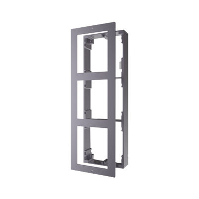 Base de 3 Espacios para Videoportero IP Hikvision / Instalación en SUPERFICIE