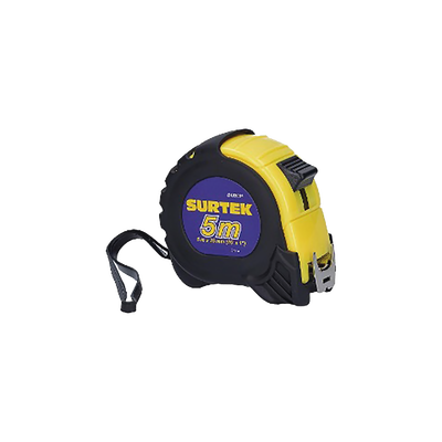 [SYS-B122081] Flexometro anti impacto de 5 metros, cinta ancha con boton de freno.