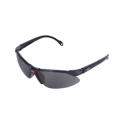 Lentes de seguridad modelo "Orión" negro, armazón de plástico.