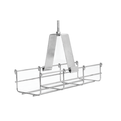 [MG-51-140EZ] Suspensión conjunto 100 mm, para montar la charola desde el techo, con acabado Electro Zinc para varilla de 1/4, 5/16 y 3/8