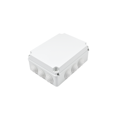 [GW-44-009] Caja Estanca de PVC Para Derivación y Conexión, 12 Entradas, Tapa Atornillada, 300x220x120 mm  (Área interna), Uso Exterior IP55, Material que no Propaga el Fuego y Libre de Hálogenos