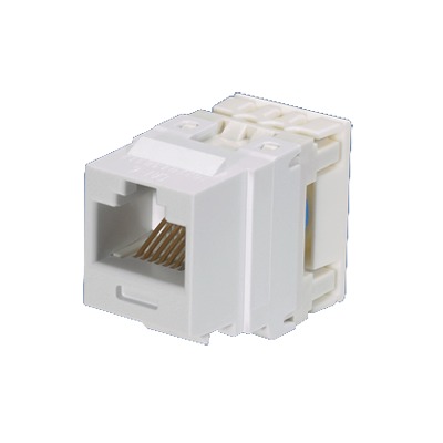 [NK688MEI] Conector Jack Estilo 110 (de Impacto), Tipo Keystone, Categoría 6, de 8 Posiciones y 8 Cables, Color Marfil