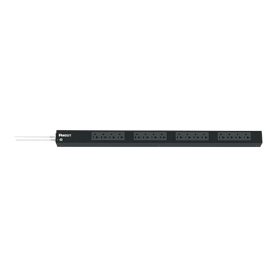 [P16B07M] PDU Básico para Distribución de Energía, Enchufe de Entrada NEMA 5-20P, Con 16 Contactos NEMA 5-20R, de Instalación Vertical, 20 Amp, 120 Vca