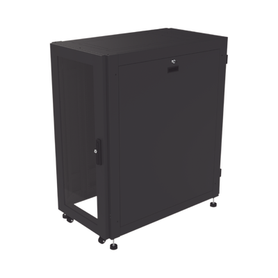 Gabinete Profesional para Telecomunicaciones de 24UR, 600 mm de Ancho x 1000 mm de Profundidad, Se envía el Gabinete Armado.