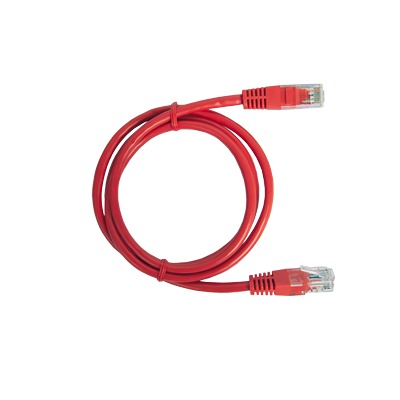 Cable de Parcheo UTP Cat5e - 0.5 Metros (1.64 Pies) - Rojo