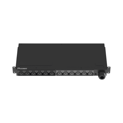 [P12B47M] PDU Básico para Distribución de Energía, Enchufe de Entrada NEMA L6-30P, Con 12 Contactos C13, Instalación Horizontal de 19in, 1UR, 30 Amp, 208 Vca 