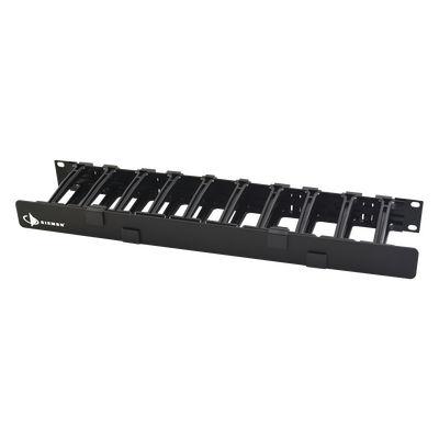 [HCM-4-1U] Organizador de Cable Horizontal RouteIT, Sencillo, Para Rack de 19in, 4in de profundidad, 1UR