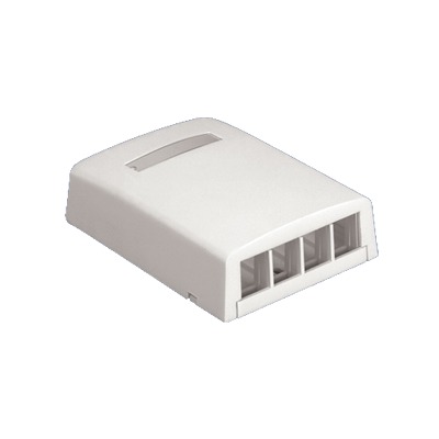 [NK4BXWH-AY] Caja de Montaje en Superficie, Para 4 Módulos Keystone, Color Blanco