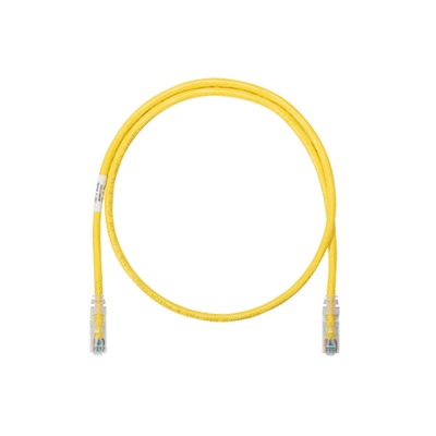 [NK6PC7YLY] Cable de Parcheo UTP Categoría 6, con Plug Modular en Cada Extremo - 2 Metros (6.56 Pies) - Amarillo