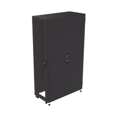 [LP-60120-45U-R2] Gabinete Profesional para Telecomunicaciones de 45UR, 1200 mm Profundidad, Incluye 2 Organizadores Verticales de 45 Unidades de Rack, Se envía el Gabinete Armado.