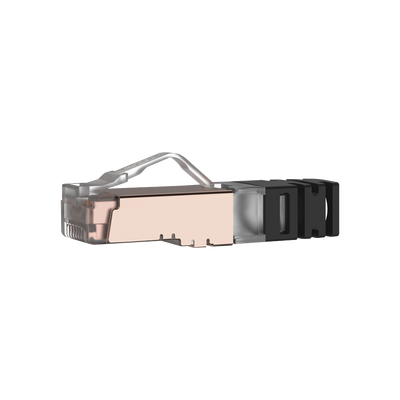[SPS688-C] Plug RJ45 Cat6 Blindado, Para Cable Calibre 24-26 AWG, Chapado en Oro de 50 micras, Paquete de 100 Piezas