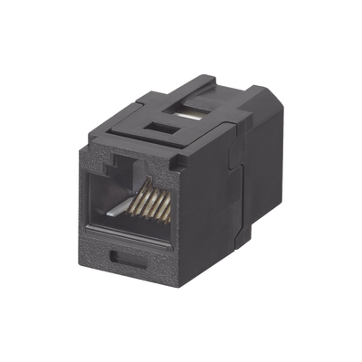 [CC688BL] Módulo Acoplador RJ45 a RJ45, Mini-Com, Categoría 6, Color Negro