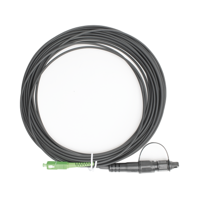 Jumper de Fibra Óptica, Conector SC/APC - Conexión a Caja FDP460, Redondo, 10 Metros (32.81 Pies), Forro 3 mm, G657A2, Negro