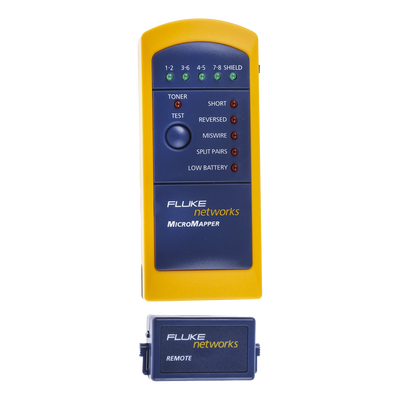 Probador de Mapa de Cableado MicroMapper, para Verificar Rápida y Fácilmente la Integridad del Cableado de Par Trenzado de Ethernet