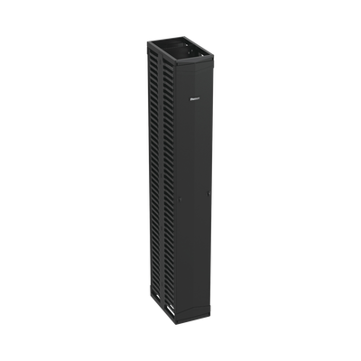 [PR2VD12] Organizador Vertical PatchRunner™, Doble (Frontal y Posterior), Para Rack Abierto de 45 Unidades, 12in de Ancho, Color Negro
