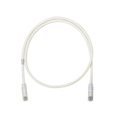 Cable de Parcheo UTP Categoría 6, con Plug Modular en Cada Extremo - 0.3 Metros (1 Pie) - Blanco