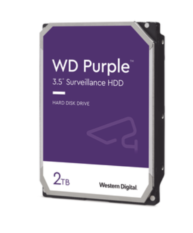Disco Duro PURPLE de 2TB / 3 AÑOS DE GARANTÍA / Para Videovigilancia