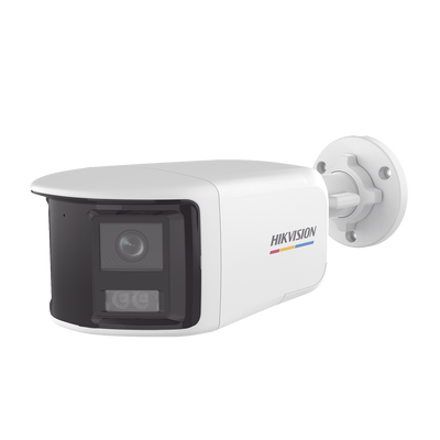 [ColorVu + Panoramica + Dual Light] Bala TURBOHD 3K (5 Megapixel) / Micrófono Integrado / Visión 180° / Imagen a Color 24/7 / 40 mts Luz Blanca + 40 mts IR / Exterior IP67 / WDR 