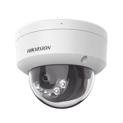 [Dual Light + 2 Micrófonos Integrados] Domo IP 4 Megapixel / Lente 2.8 mm / 30 mts Luz Blanca + 30 mts IR / ACUSENSE / Exterior IP67 / IK10 / WDR 120 dB / PoE / ONVIF / Micro SD / Metal / ACUSEEK