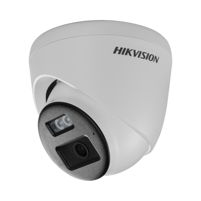 [DS-2CE78K0T-LTS] [Audio Bidireccional + Dual Light + ColorVu] Turret TURBOHD 3K (5 Megapixel) / Lente 2.8 mm / 40 mts IR EXIR + 40 mts Luz Blanca / Micrófono y Bocina Integrado / Exterior IP67 / dWDR