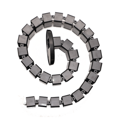 [PORTACABLE] Portacable de Tipo Cadena para Escritorio / Organizador de Cables Vertical Articulado / 1200 mm (47.24 Pulgadas) de Longitud / Evita que los Cables se Enreden o Tensen al Momento de Elevar la Altura