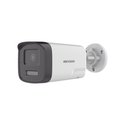 [DS-2CE17D0T-LTS] [Audio Bidireccional + Dual Light + ColorVu] Bala TURBOHD 2 Megapixel (1080p) / Lente 3.6 mm / 40 mts IR EXIR + 40 mts Luz Blanca / Micrófono y Bocina Integrado / Exterior IP67 / dWDR 