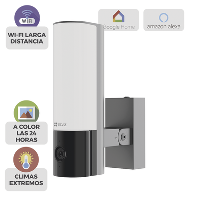[CSEL3] Cámara IP 4 Megapíxel / Wi-Fi / Lampara Integrada / Audio de dos vías / Imágen Nocturna a Color / Detección Humana / Audios Personalizables  / Uso Exterior con Protección