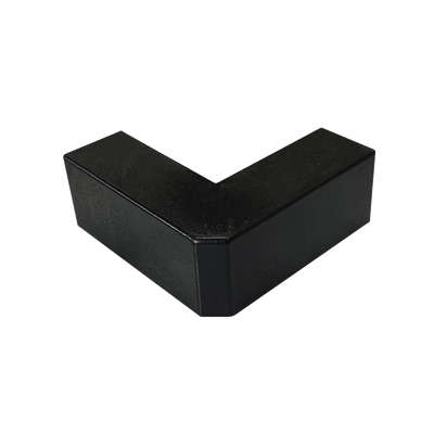 [TMK-1720-EE-N] Esquinero Exterior Color Negro de PVC Auto Axtinguible, Para Canaleta TMK-1720-N-CC (5210-02003)