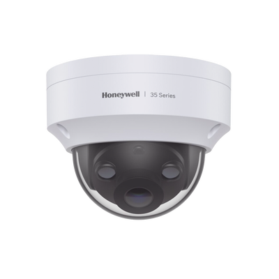 Domo IP 3 Megapixel / Lente 2.8 mm / 40 mts IR /  Ultra Baja Iluminación / NDAA / ONVIF / Exterior IP66 / Antivandalico IK10 / Ultra Baja Iluminación / H.265 / PoE / Serie 35 / Honeywell Security