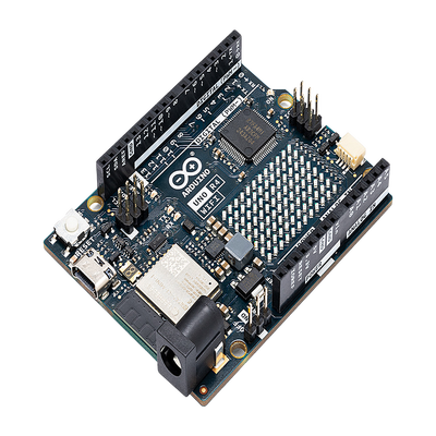 [ABX-00087] Placa de Desarrollo Arduino UNO R4 WiFi / Microcontrolador 32-bit RA4M1 Arm Cortex-M4 48 MHz / ESP32-S3 WiFi 4 y Bluetooth 5 / 256 kB Flash + 32 kB SRAM / Matriz LED 12x8 / DAC 12-bit / Compatibilidad Shields UNO