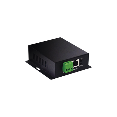 Convertidor PoE Industrial / Entrada PoE 802.3 af/at / Salida PoE pasivo 24V / Conexión plug and play / Alcance de hasta 100 metros / Ideales para Enlaces Inalámbricos
