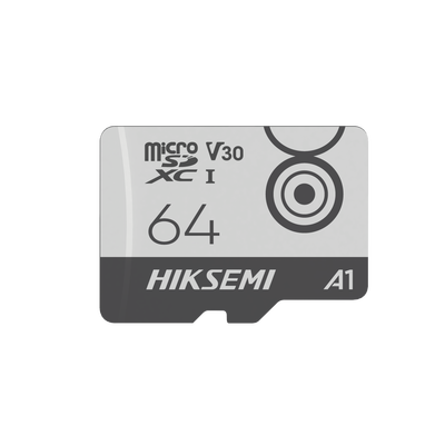 [HS-TF-M1/64G] Memoria MicroSD / Clase 10 de 64 GB / Especializada Para Videovigilancia Movil (Uso 24/7) / Soporta Altas Temperaturas / 95 MB/s Lectura / 55 MB/s Escritura