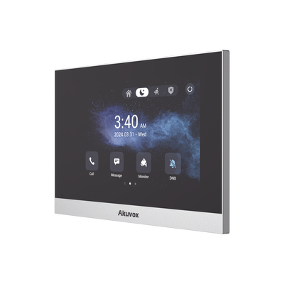 [C316W] Monitor ANDROID / Soporta APP Android / Pantalla Touch Screen LCD 7" / WiFi / Punto WIFI / Bluetooth / PoE / SIP / 8 Entradas de Alarma / 1 Salida de Relé / Comunicación con App de Familiares / Administración 100 % en la Nube