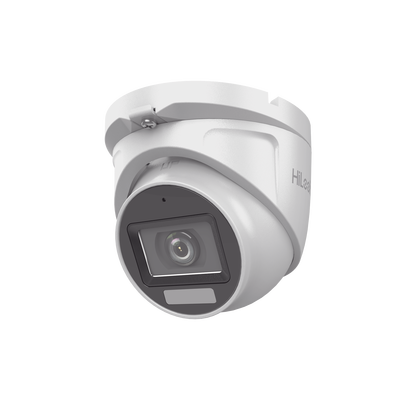 [THC-T157-LMS] [Dual Light + ColorVu] Turret TURBOHD 3K megapixel / 30 mts IR + 20 mts luz blanca/ Lente 2.8 (105° de Visión) / Exterior IP66 / Audio por Coaxitron / TVI-AHD-CVI-CVBS / Metal  / Smart-Hybrid light