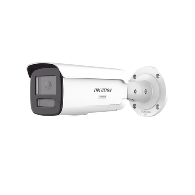 [Dual Light + ColorVu 3.0 + HikAI] Bala IP 4 Megapixel / Lente 4 mm / 60 mts IR + Luz Blanca / Exterior IP67 / Estrobo Luz Blanca / WDR 130 dB / ACUSENSE 3.0 / Metal / NEMA 4X / ACUSEEK