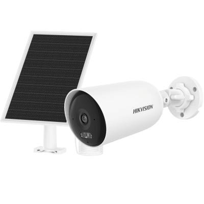 [DS-2CFS04/4G/LA] Kit Solar IP All in One / AOV / Bala IP 4 Megapixel / Lente 2.8 mm / Panel Solar + Batería de Litio 9000 mAh / 4G LTE / Audio Bidireccional / Dual Light 30 m / IP67 / Micro SD