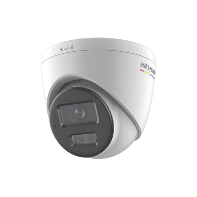 [Dual Light + ColorVu] Turret IP 2 Megapixel / Lente 2.8 mm / 30 mts IR + 30 mts Luz Blanca / Micrófono Integrado / ACUSENSE Lite / Exterior IP67 / dWDR / PoE / Micro SD 
