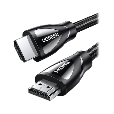 Cable HDMI 2.1 de Nylon Trenzado / 5 Metros (16.40 Pies) / 8K@60Hz/4K@120Hz / eARC (Canal de Retorno de Audio) / HDR10+ / VVR / HEC (Canal Ethernet HDMI) / ALLM / 3D / Dolby Atmos / Dolby Vision / 48 Gbps / Mayor Duración