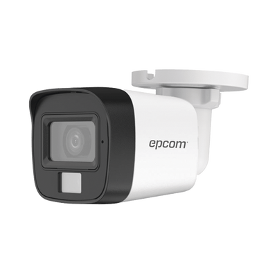 [B3K-TURBO-DL] [Dual Light + ColorVu] Bala TURBOHD 3K (5 Megapixel) / Lente 2.8 mm / 30 mts IR + 20 mts Luz Blanca / Gran Angular 104.9° / Exterior IP67 / Micrófono Integrado / dWDR / 4 Tecnologías / Metal