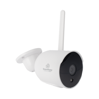 CAMARA BALA IP 2MP| WIFI | AUDIO DE 2 VIAS| ALMACENAMIENTO EN MICROSD| LENTE DE 4MM | ANGULO DE APERTURA 90 GRADOS IP65
