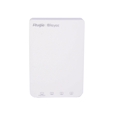 Punto de Acceso Wall Plate Wi-Fi 5 / 1267 Mbps Doble Banda / 802.11ac Wave 2 MU-MIMO 2x2 / 5 Puertos Gigabit / 1 Puerto PoE Out / Mesh / Beamforming / Gestión Cloud Gratuita