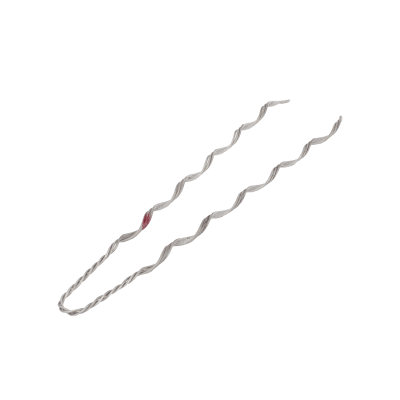 Remate Preformado de Acero Galvanizado para Fibra Mini-ADSS de 24 hilos SPAN 120 metros, diámetros 7.5 - 8 mm