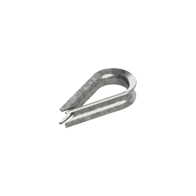 [CUELLO-14-HDG] Cuello/ Guardacabo/ Rozadera para Cable de 1/4" de Acero Galv. por Inmersión.